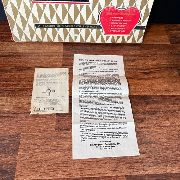 Vintage Board Game - 6 Family Fun Games - Picture 13 of 13